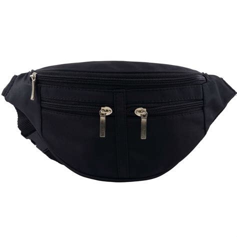 plain black bum bag.